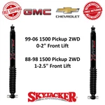 Skyjacker Black Max Shocks Front Pair For Lifted 88-06 Chevy Gmc 1500 Pickup 2WD New. Price: $155.67.