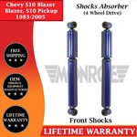 Monroe Oem Front Shocks For 1983-2005 Chevy Blazer, S10 Pickup 4WD New. Price: $86.90.