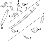 Genuine Nissan Suspension Shock Absorber E6200-9BU3B New. Price: $158.42.