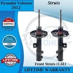 Kyb Oem Front Struts For 2012 Hyundai Veloster 1.6L Lifetime Warranty New. Price: $204.72.