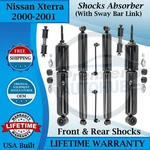 Monroe Oem Front & Rear Shocks W/sway Bar Links For 2000-2001 Nissan Xterra New. Price: $296.70.