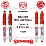 Skyjacker Shocks Set 2" Front & 2-3" Rear Lifted For Dodge Ram 1500 Pickup 4WD New. Price: $269.88.