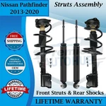 Monroe Oem Front Strut & Rear Shock For 2013-2020 Nissan Pathfinder 9YR Warranty New. Price: $476.00.