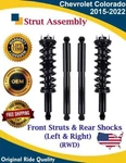 Front Strut & Rear Shocks For 2015-2022 Chevy Colorado 2WD Lifetime Warran New. Price: $334.92.