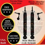 Monroe Oem Rear Shocks W/ Sway Bar For 2016-2018 Toyota Prius Lifetime Warranty New. Price: $169.02.