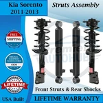Monroe Oem Front Strut & Rear Shock For 2011-2013 Kia Sorento Lifetime Warranty New. Price: $422.00.