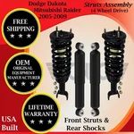 Monroe Oem Front Strut & Rear Shock For 2005-2009 Dodge/mitsubishi 4WD 10 Yr War New. Price: $312.28.