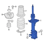For Dodge Hornet 2023-2025 68700032AA Rear Right Suspension Strut New. Price: $526.97.