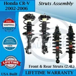 Monroe Oem Front & Rear Struts For 2002-2006 Honda Cr-v 2.4L Lifetime Warranty New. Price: $448.56.