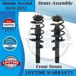 Monroe Oem Front Struts For 2018-2022 Honda Accord Lifetime Warranty New. Price: $267.00.