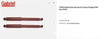 Gabriel Gas Shock Absorber Gm And Dodge Vans 89039 71496 BX#6 New. Price: $49.50.