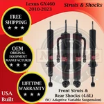 Kyb Oem Front Struts & Rear Shocks For 2010-2023 Lexus GX460 Lifetime Warranty New. Price: $722.00.