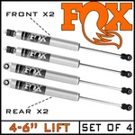 Fox Performance 2.0 Front Rear Shocks Set 2000-2013 Gmc Yukon Xl 2500 4-6" Lift New. Price: $809.95.