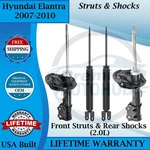 Monroe Oem Front Struts & Rear Shocks For 2007-2010 Hyundai Elantra 9YR Warranty New. Price: $395.64.