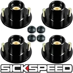 4 Pc Top Hat Lowering Suspension Kit Mounts Shock Strut Blk New. Price: $64.88.