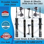 Monroe Oem Front Struts & Rear Shocks W/sway Bar Links 2006-2010 Hyundai Sonata New. Price: $425.86.