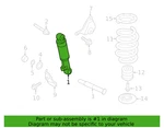 Hyundai 55310 4Z600 Lh/rh Rear Shock Absorber 2015-2018 Santa Fe Sport New. Price: $199.97.