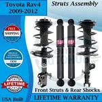 Kyb Oem Front Struts & Rear Shocks For 2009-2012 Toyota RAV4 Lifetime Warranty New. Price: $594.55.