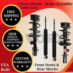 Monroe Oem Front Struts & Rear Shocks For 2009-2010 Nissan Murano Lifetime Warr. New. Price: $507.18.