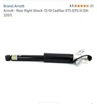 Arnott Rear Righ And Left Air Shock For Cadillac Xts 2013-2019 New. Price: $350.00.