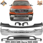 Front Bumper Face Bar Kit With Brackets For 1999-2002 Gmc Sierra 1500 2500 New. Price: $540.00.
