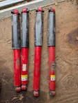 2018-2025 Wrangler Rubicon Jl Factory Heavy Duty Red Shock Front & Rear Set Used. Price: $100.00.