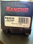 Rancho RS5039 Suspension Shock ABSORBER-RS5000 New In Box (two. Pair). Price: $69.99.