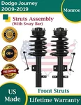 Monroe Oem Front Struts & Sway Bar For 2009-2020 Dodge Journey Lifetime Warranty New. Price: $349.23.
