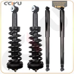 2009-2013 Ford F-150 Front Pair Complete Struts Assembly + Rear Shocks New. Price: $197.89.