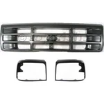 Grille Assembly Kit 1992-96 Ford F-150 Gray Shell And Insert Plastic New. Price: $117.14.