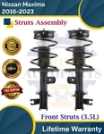 New Oe Front Left & Right Strut For 2016-2023 Nissan Maxima 3.5L 9YR Warranty. Price: $291.95.