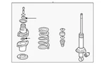 Genuine Honda Strut Assembly 52610-S5P-C52 New. Price: $336.90.
