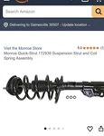 Monroe Quick-strut 172939 Suspension And Coil Spring Assembly MAZDA6 14-17 New. Price: $75.00.