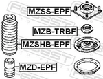 For Febest Mzd-epf Front Shock Absorber Reflection Mazda Tribute Neu. Price: $13.43.