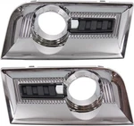 Evan Fischer Front Driver And Passenger Side Fog Light Trim Set Chrome New. Price: $109.99.