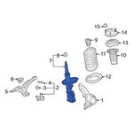 For Toyota Highlander 2016 485108Z278 Front Right Suspension Strut New. Price: $169.98.