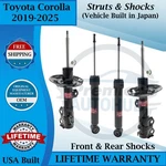 Kyb Oem Front Struts & Rear Shocks For 2019-2025 Toyota Corolla 9YR Warranty New. Price: $385.12.
