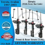 Kyb Oem Front & Rear Strut W/sway Bar Link For 1997-2003 Toyota Avalon 9YR Warr. New. Price: $463.60.