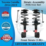 Monroe Oem Front Struts W/ Sway Bar For 2014-2019 Toyota Corolla Lifetime Warra. New. Price: $327.01.