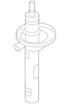 Genuine Volkswagen Strut 5QM-413-023-AF New. Price: $58.32.