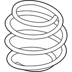 Genuine Bmw Front Coil Spring 31-33-5-A1F-326 New. Price: $178.79.