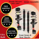 Monroe Oem Front Struts & Rear Shocks For 2005-2007 Honda Odyssey Lifetime Warr. New. Price: $382.62.