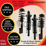 Monroe Oem Front & Rear Struts For 2007-2008 Jeep Compass/patriot 4WD Lifetime New. Price: $463.80.