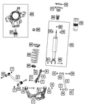Genuine Mopar Suspension Shock Absorber Kit Right 68382346AC New. Price: $688.45.