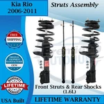 Monroe Oem Front Struts & Rear Shocks For 2006-2011 Kia Rio Lifetime Warranty New. Price: $399.11.