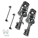 Front Struts W/ Coil Spring & Sway Bar Links Kit For 2003-2008 Toyota Corolla New. Price: $119.69.