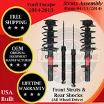 Monroe Oem Front Strut & Rear Shock 2014-2019 Ford Escape 4X4 10 Yr Warranty New. Price: $419.12.