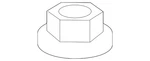 Genuine Honda Suspension Strut Mount Nut 90304-S10-024 New. Price: $12.97.