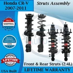 Monroe Oem Front & Rear Struts For 2007-2011 Honda Cr-v 2.4L Lifetime Warranty New. Price: $438.00.