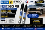 Bilstein 5100 Front Shock Pair 24-186643 Gm Silverado Sierra Tahoe Yukon 99-03 New. Price: $259.95.